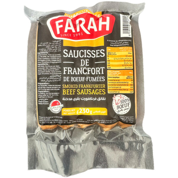 Farah - Smoked Beef Frankfurter - 230g